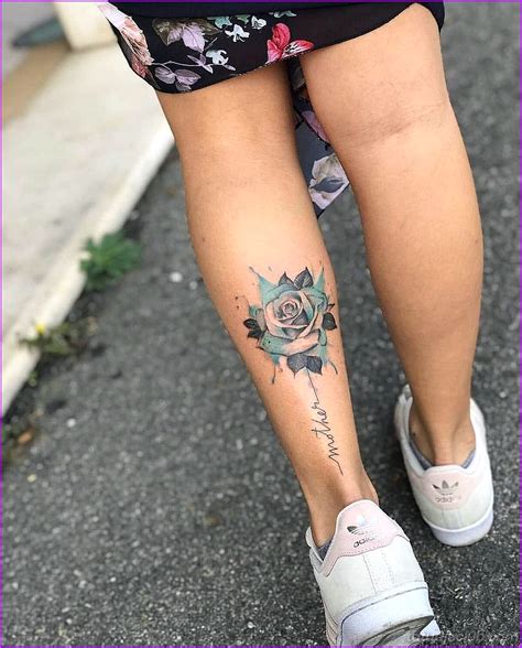 tatuajes en pierna mujer sexis|Tatuaje mujer pierna